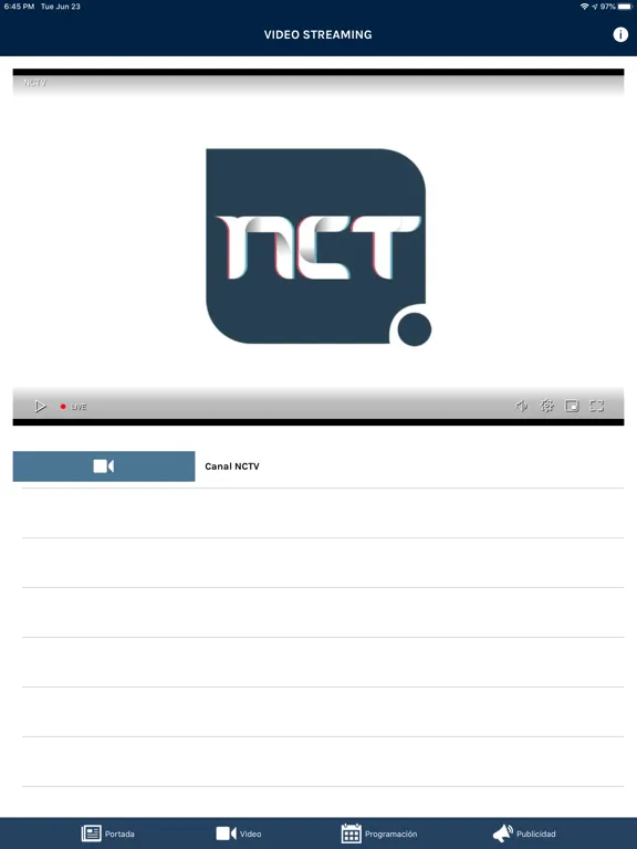 Captures d'écran de Radio Inicia iPad 