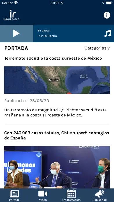 Captures d'écran de Radio Inicia