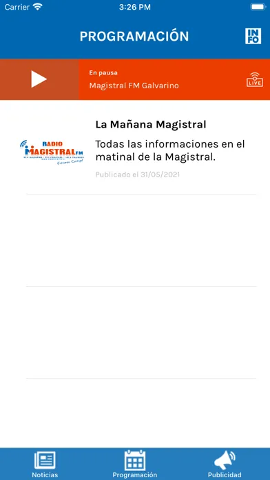 Capturas de pantalla de Radio Magistral