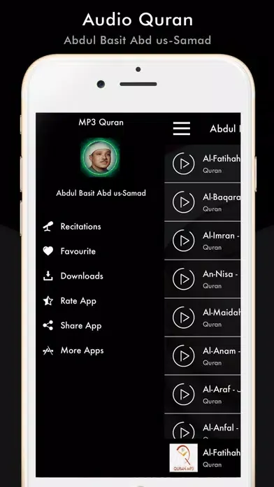 Tangkapan skrin Mp3 Quran by Abdul Basit