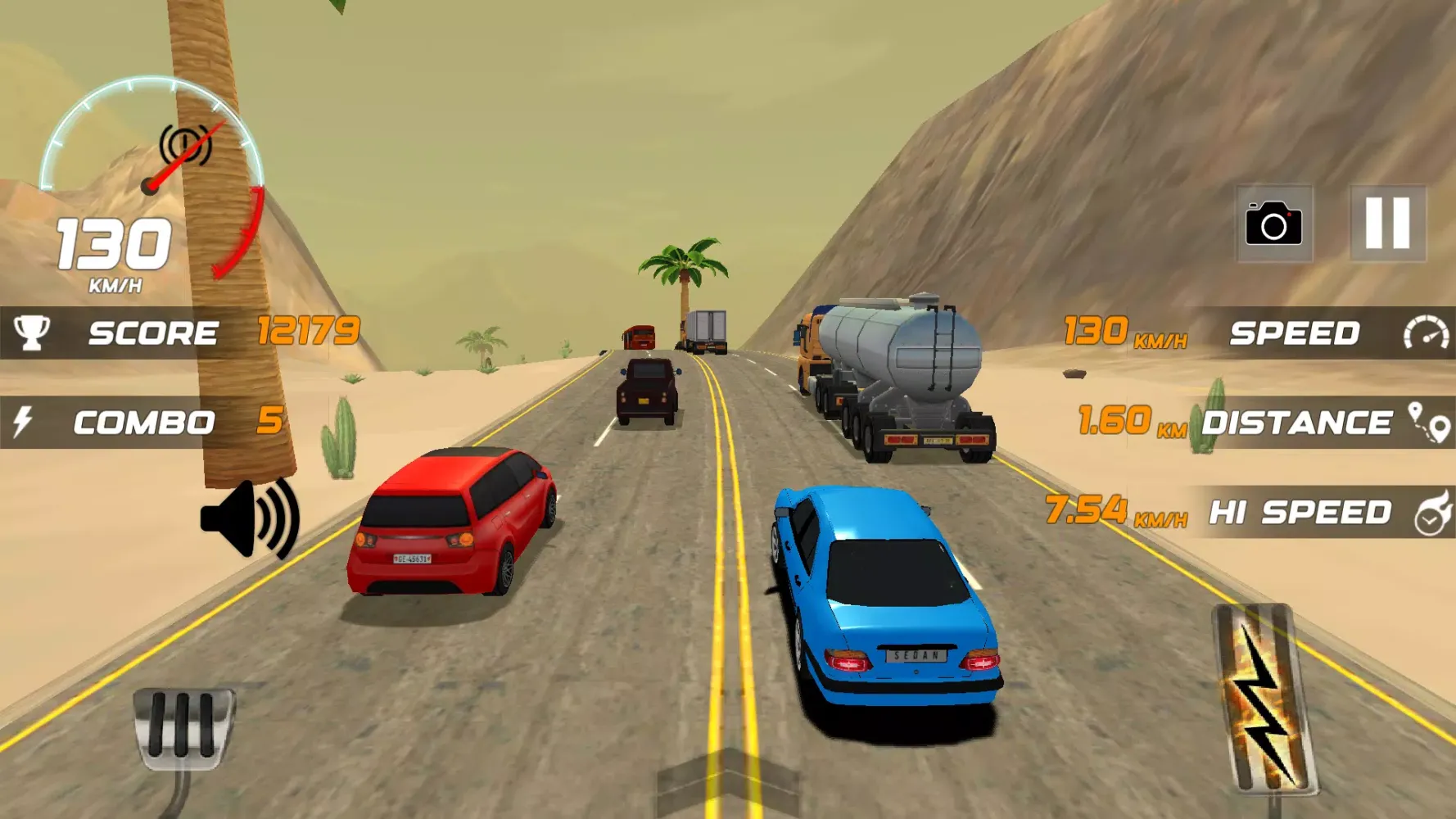 Heavy Traffic Rider Car Game 스크린샷