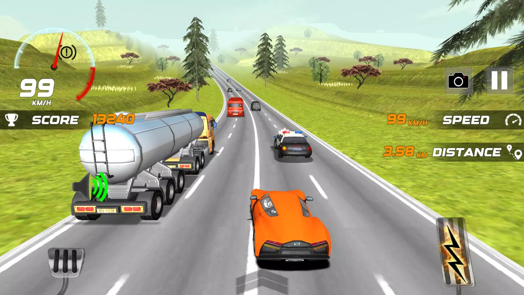 Heavy Traffic Rider Car Game 스크린샷