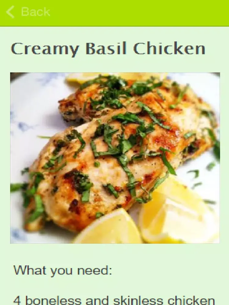 Basil Recipes iPad  Ekran Görüntüleri