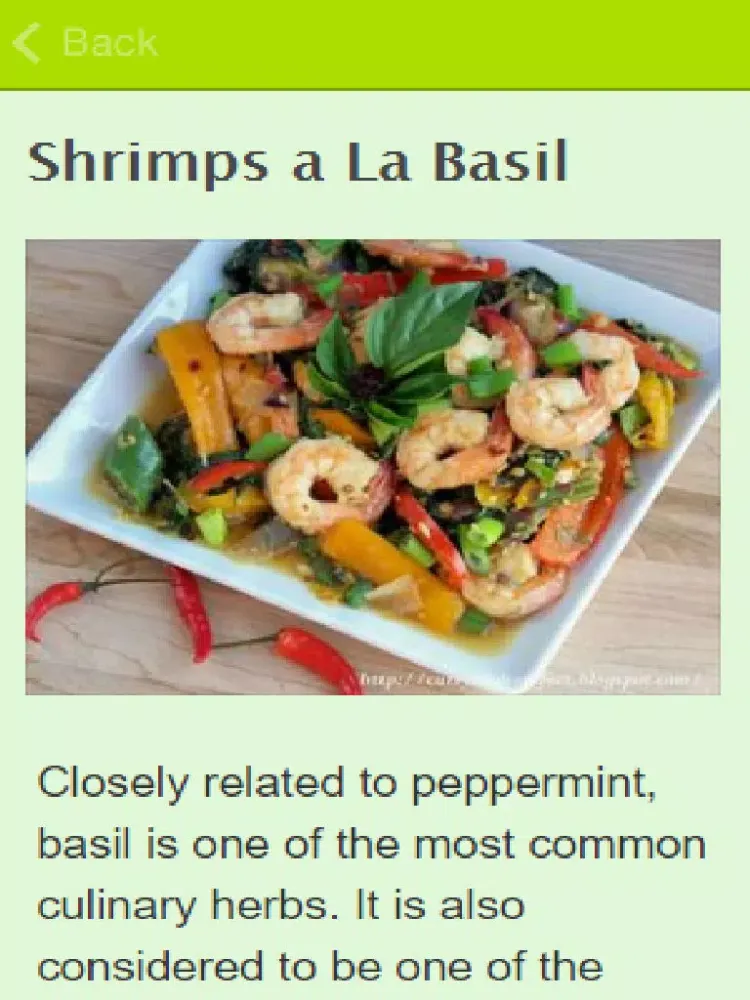 Basil Recipes iPad  Ekran Görüntüleri