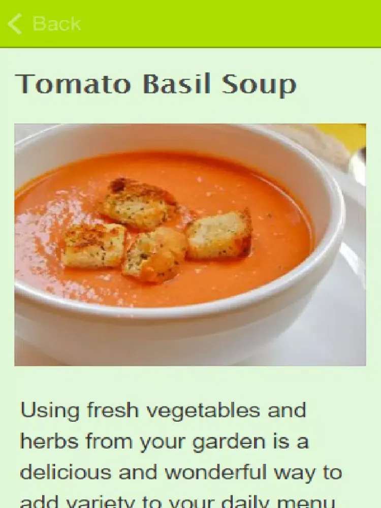 Basil Recipes iPad  Ekran Görüntüleri