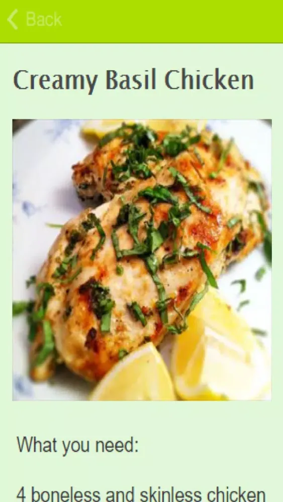 Basil Recipes Ekran Görüntüleri