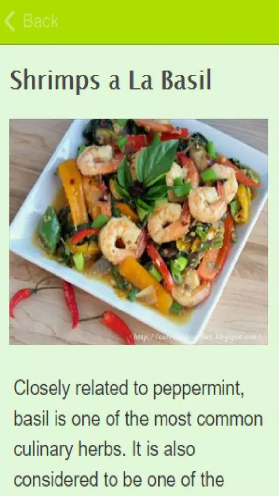 Basil Recipes Ekran Görüntüleri
