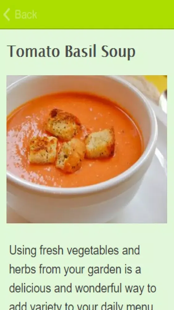 Basil Recipes Ekran Görüntüleri