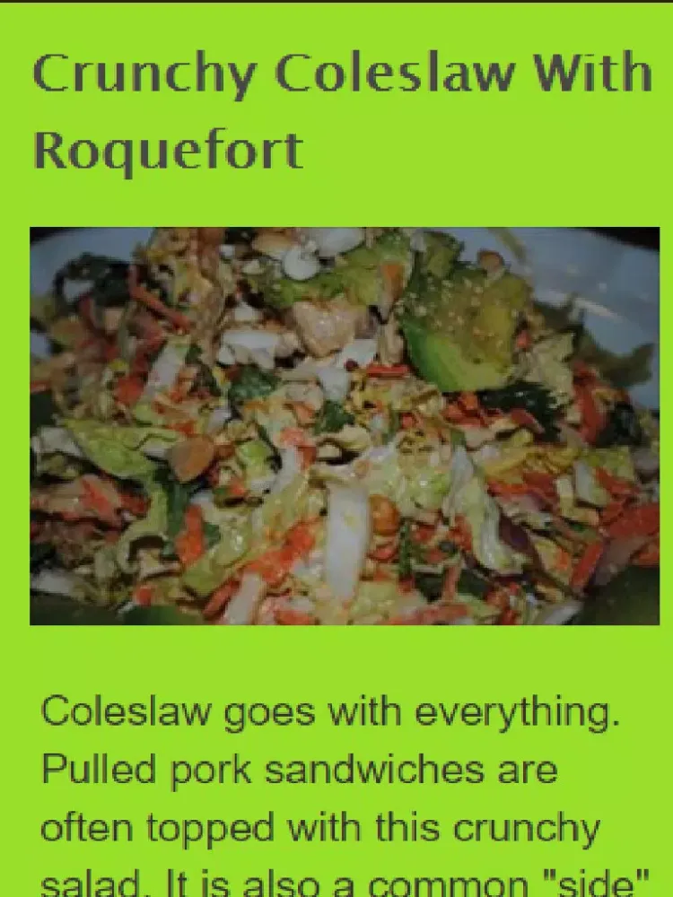 Coleslaw Recipes iPad  스크린샷