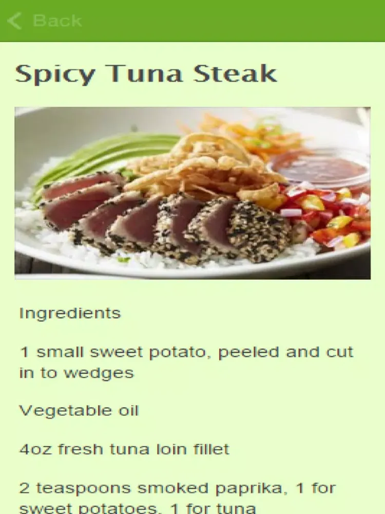 Fresh Tuna Recipes iPad  スクリーンショット