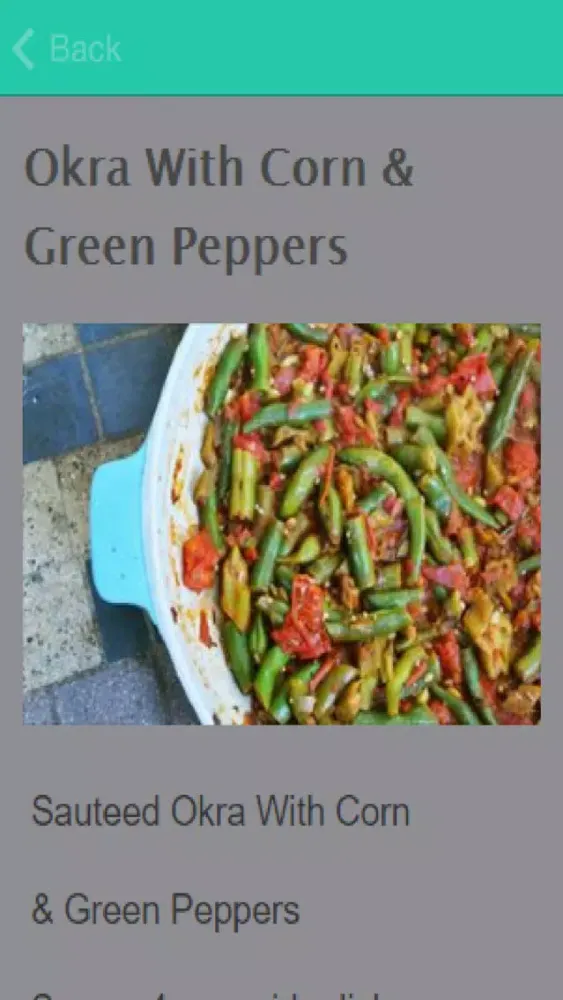Capturas de pantalla de Green Pepper Recipes