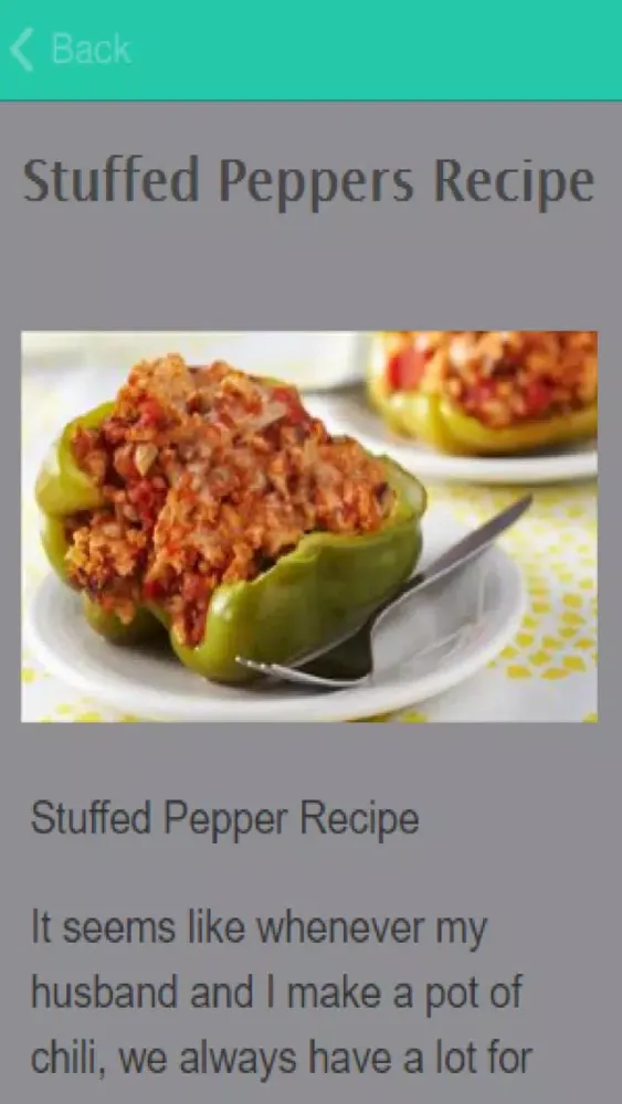 Capturas de pantalla de Green Pepper Recipes