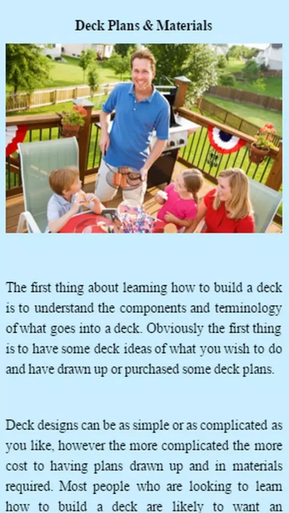 صور How To Build A Deck