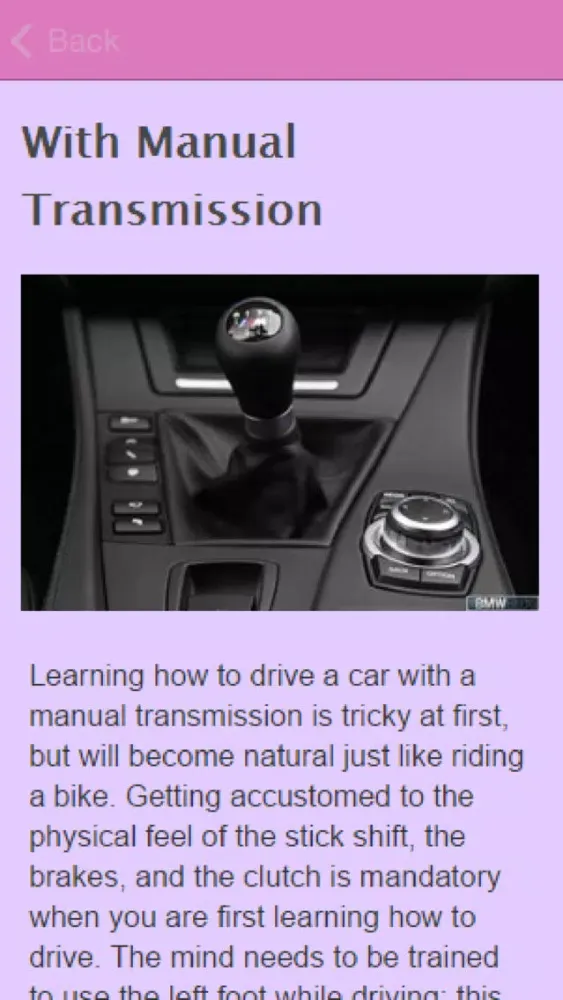 Capturas de tela do How To Drive A Car