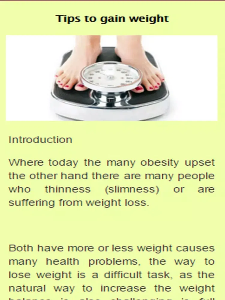 Capturas de tela do How To Gain Weight. iPad 