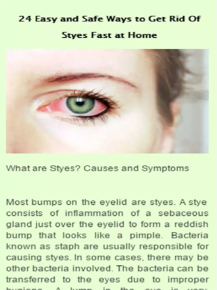 How to Get Rid Of A Stye iPad 应用截图