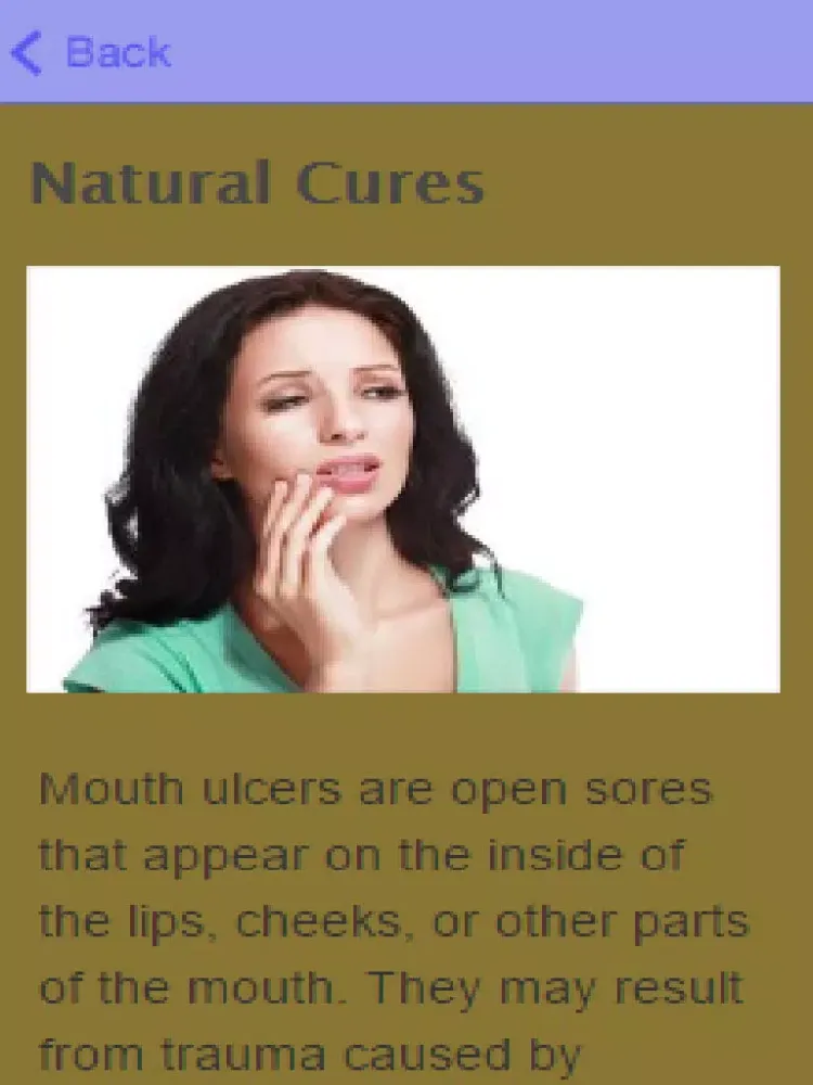 How To Get Rid Of Mouth Ulcers iPad  سکرین شاٹس