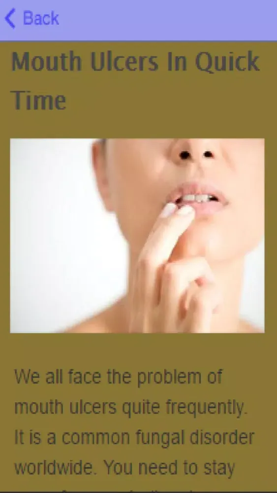 How To Get Rid Of Mouth Ulcers سکرین شاٹس