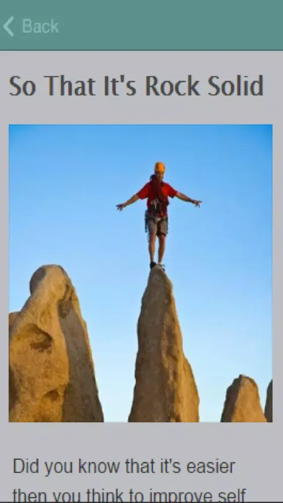 Capturas de tela do How To Improve Self Confidence