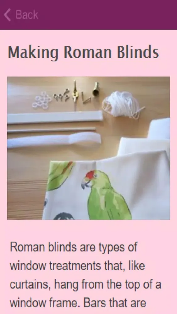 Ảnh chụp màn hình của How To Make Roman Blinds