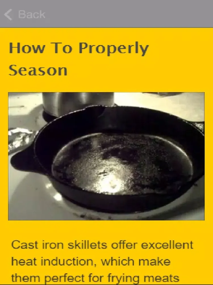How To Season A Cast Iron Skillet iPad  スクリーンショット