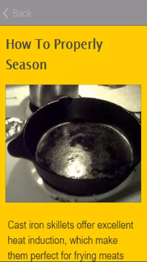 How To Season A Cast Iron Skillet スクリーンショット