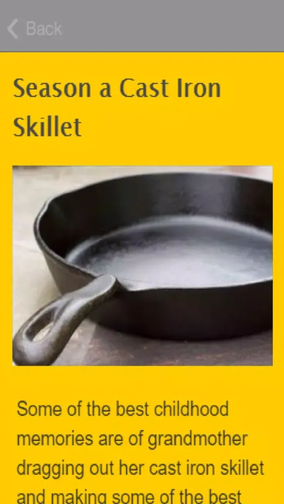 How To Season A Cast Iron Skillet スクリーンショット