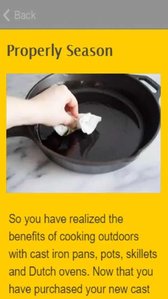 How To Season A Cast Iron Skillet スクリーンショット