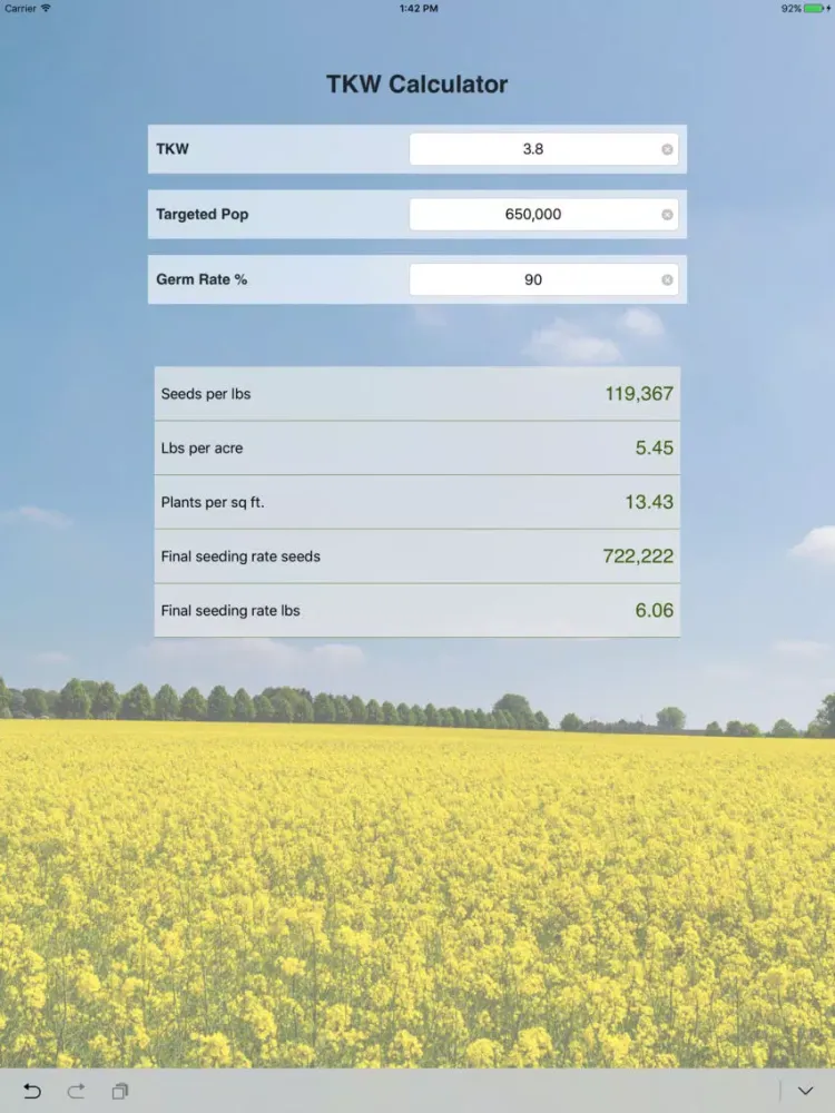 Zrzuty ekranu TKW Calculator iPad 