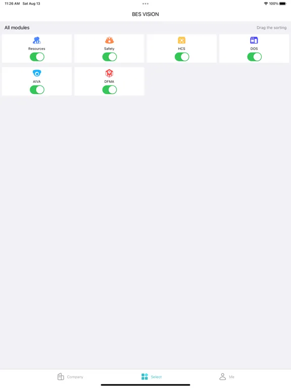 BES VISION iPad  スクリーンショット