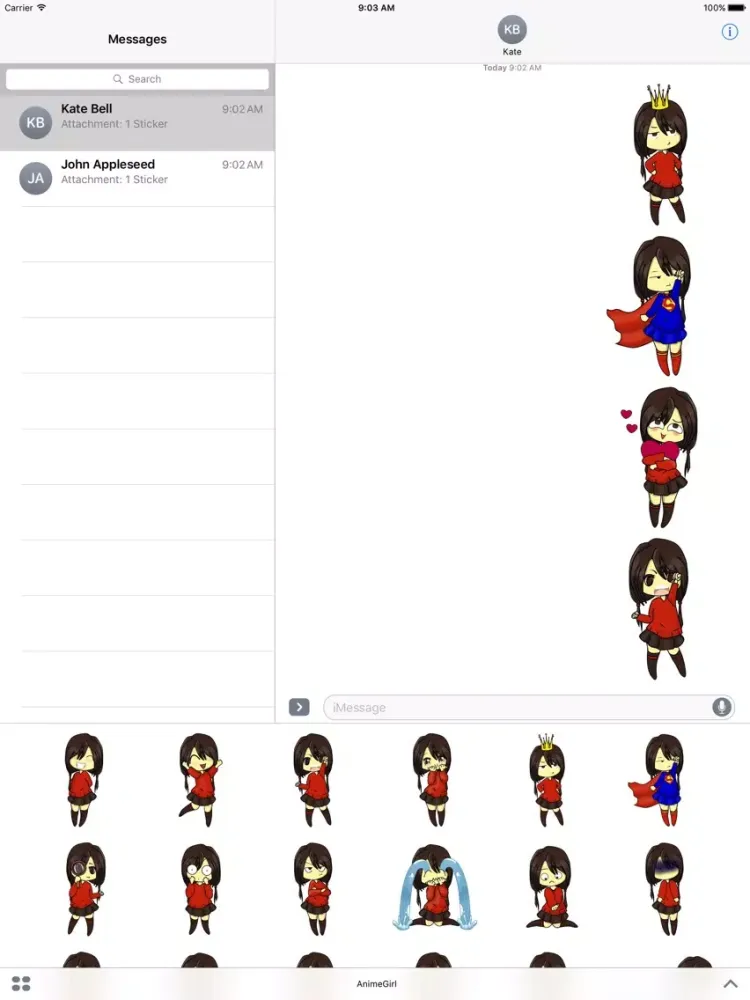 Anime Girl: Emotions and Actions iPad  Screenshots