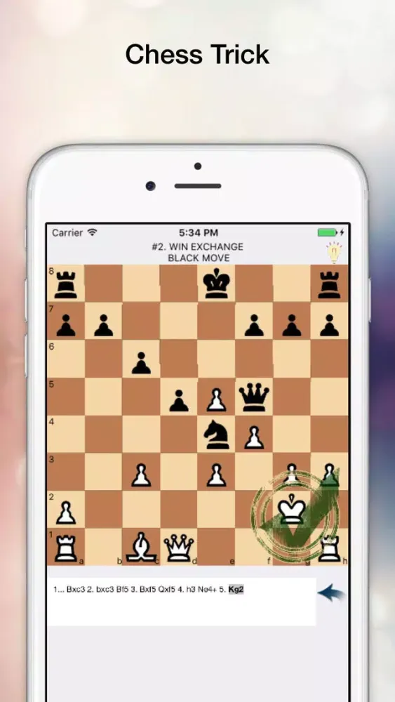 ภาพหน้าจอของ Chess Tricks Guide