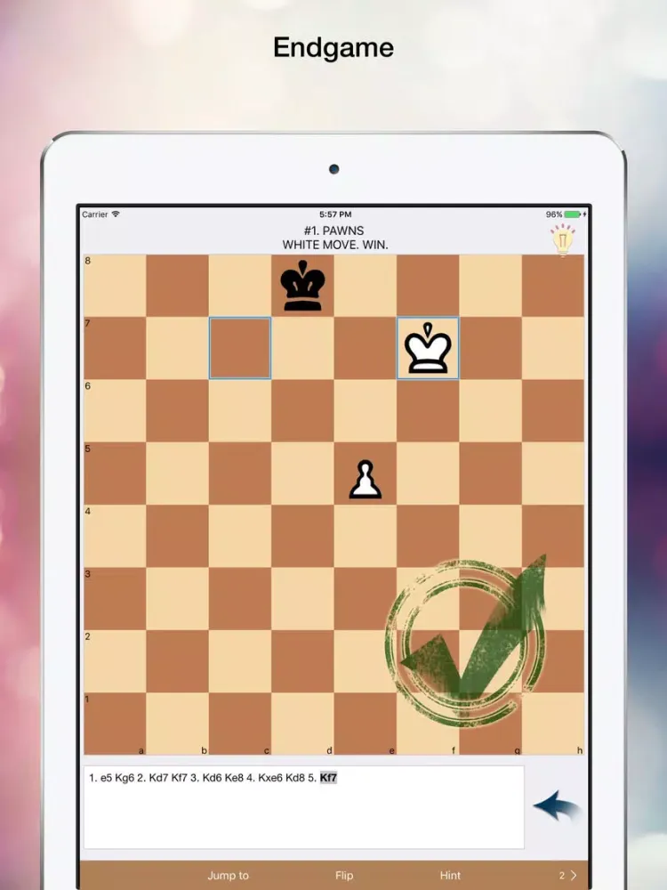 Captures d'écran de Chess Tricks. Endgame iPad 