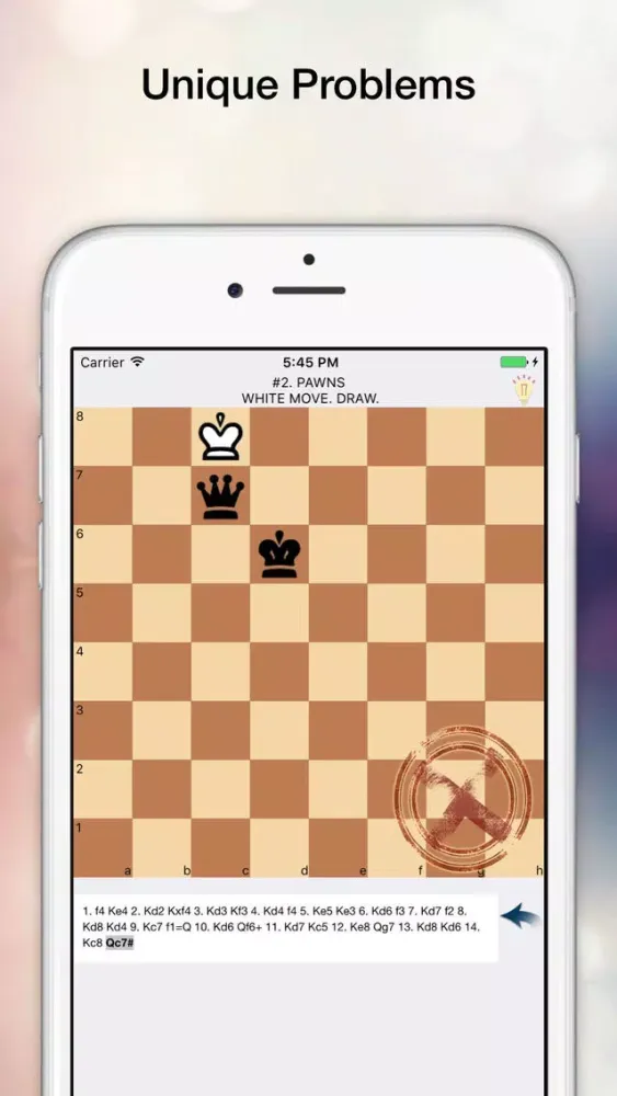 Captures d'écran de Chess Tricks. Endgame