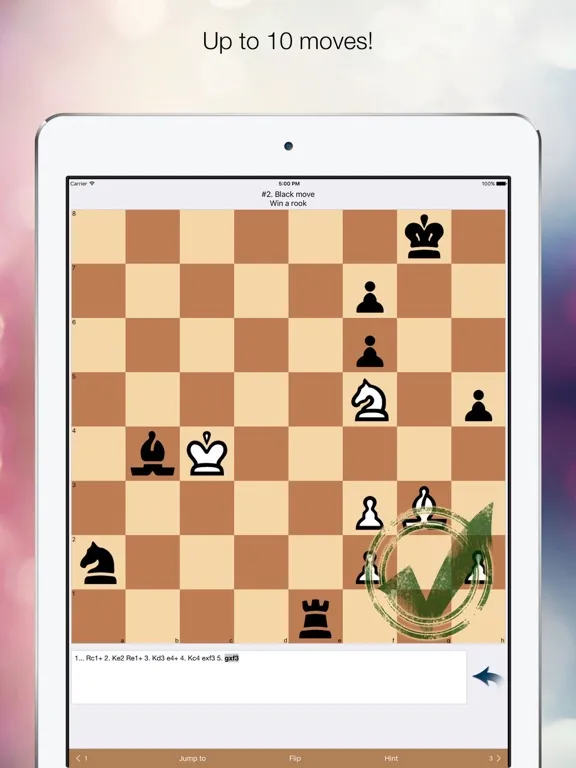 Chess Tactic 2 - interactive chess training puzzle. Part 2 iPad  Screenshots
