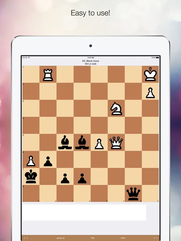 Chess Tactic 2 - interactive chess training puzzle. Part 2 iPad  Screenshots
