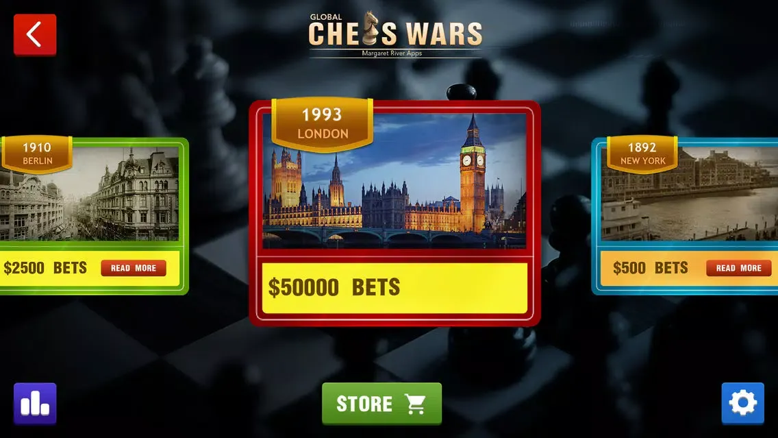 Capturas de tela do Global Chess Wars