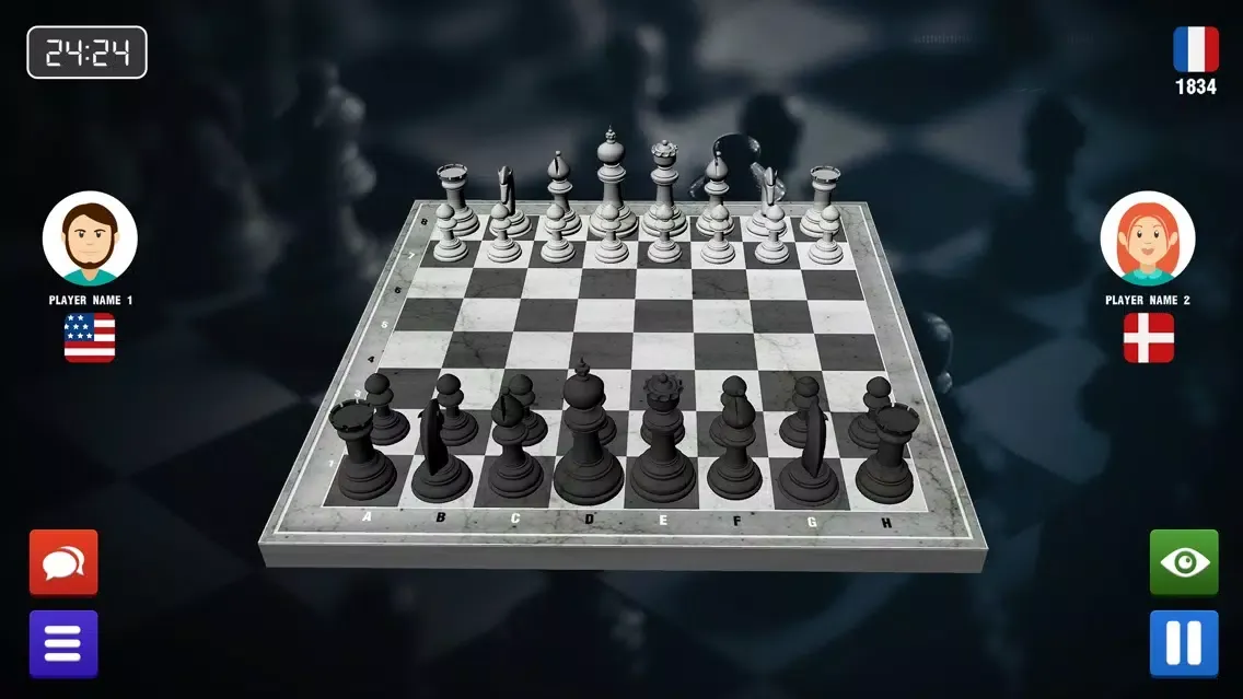 Capturas de tela do Global Chess Wars