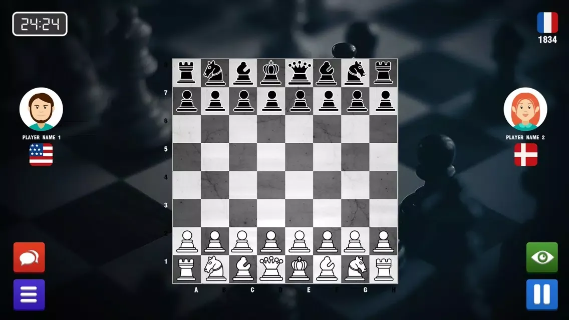 Capturas de tela do Global Chess Wars