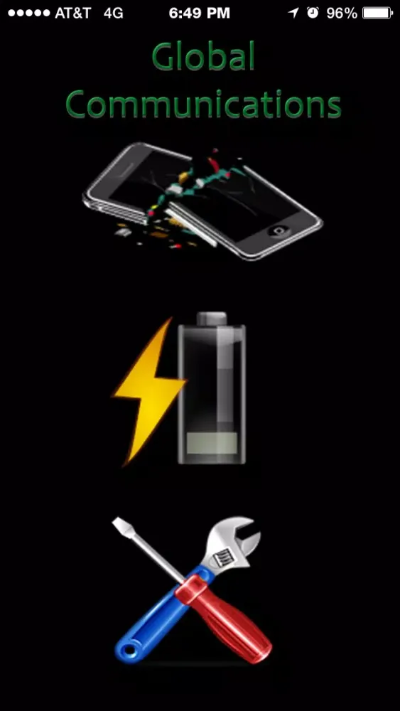 Ảnh chụp màn hình của Global Communications Phone Repair