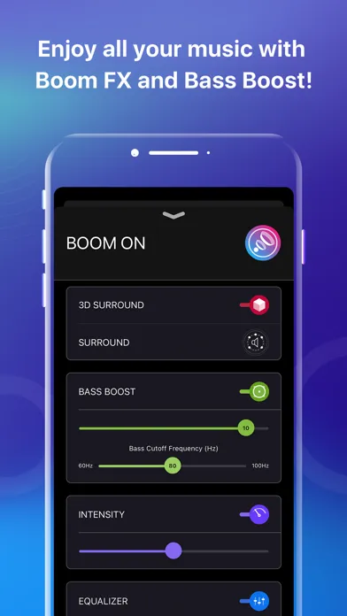 Boom: Bass Booster & Equalizer スクリーンショット