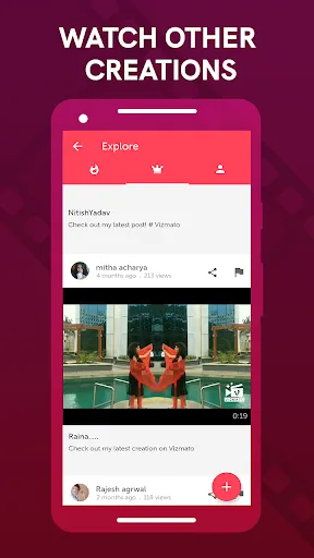 Captures d'écran de Vizmato - Video editor & maker