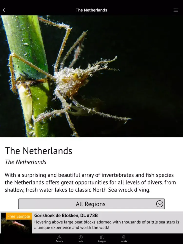 The Netherlands - Global Dive Guide iPad  스크린샷