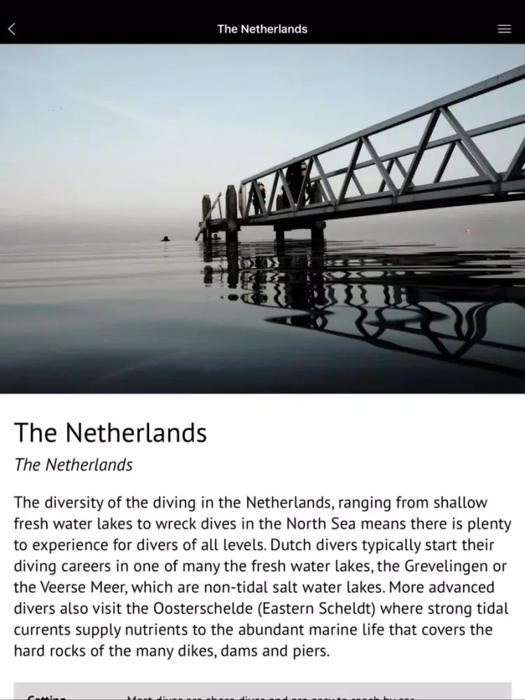 The Netherlands - Global Dive Guide iPad  스크린샷