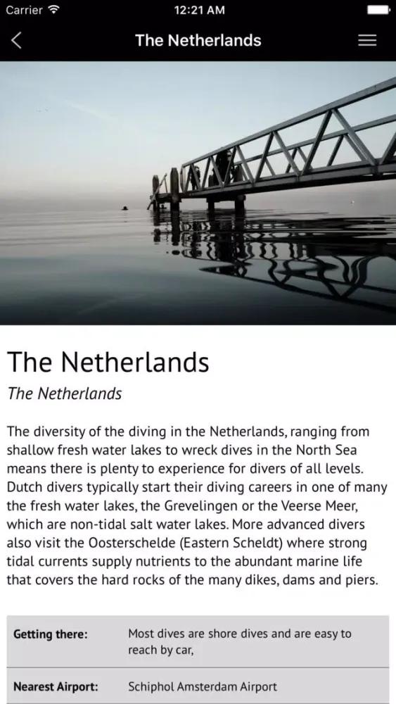 The Netherlands - Global Dive Guide 스크린샷
