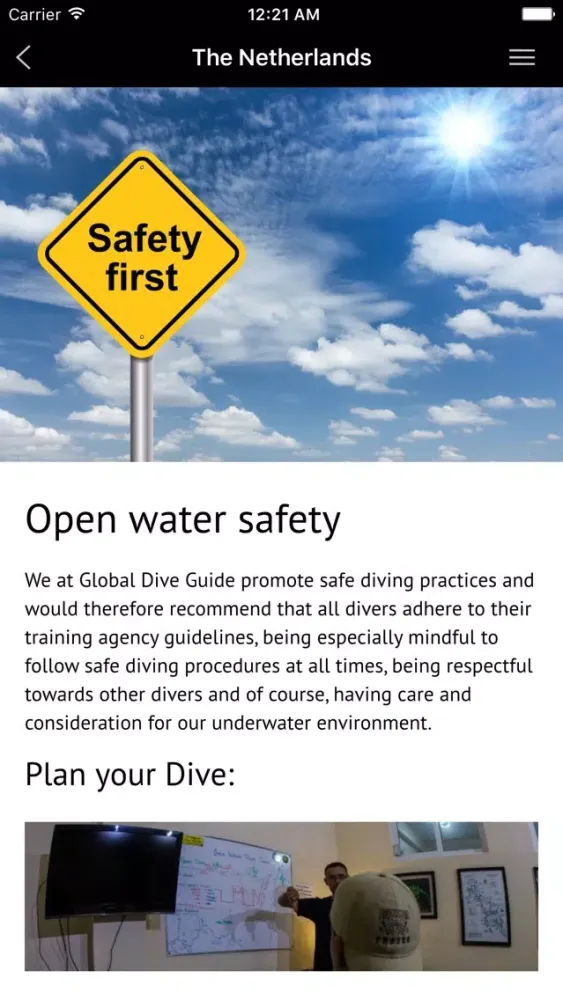 The Netherlands - Global Dive Guide 스크린샷