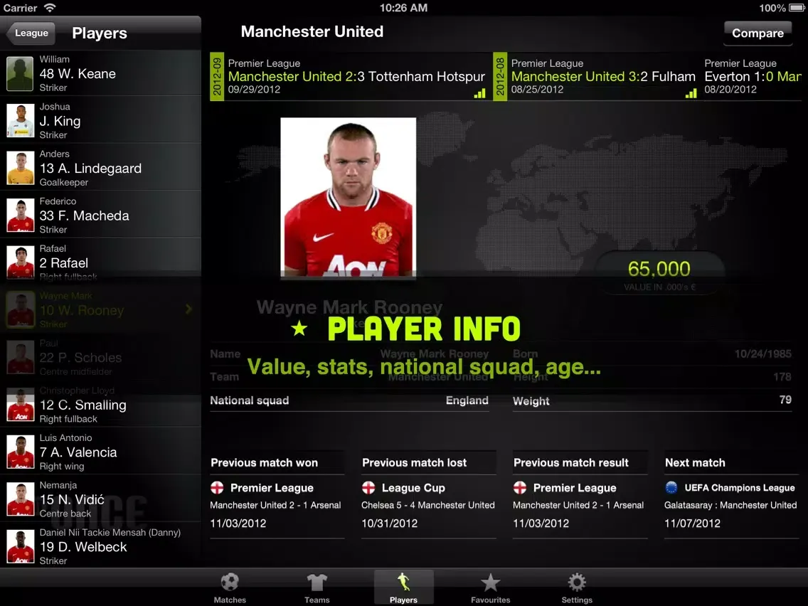 Скриншоты Live Score Once iPad 