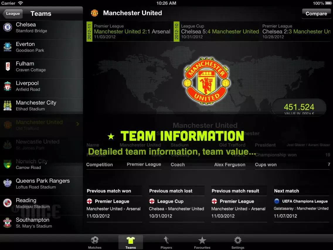 Скриншоты Live Score Once iPad 