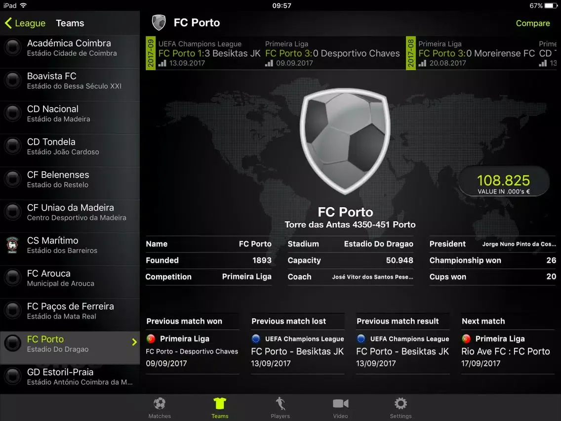 Zrzuty ekranu Once Football PRO iPad 