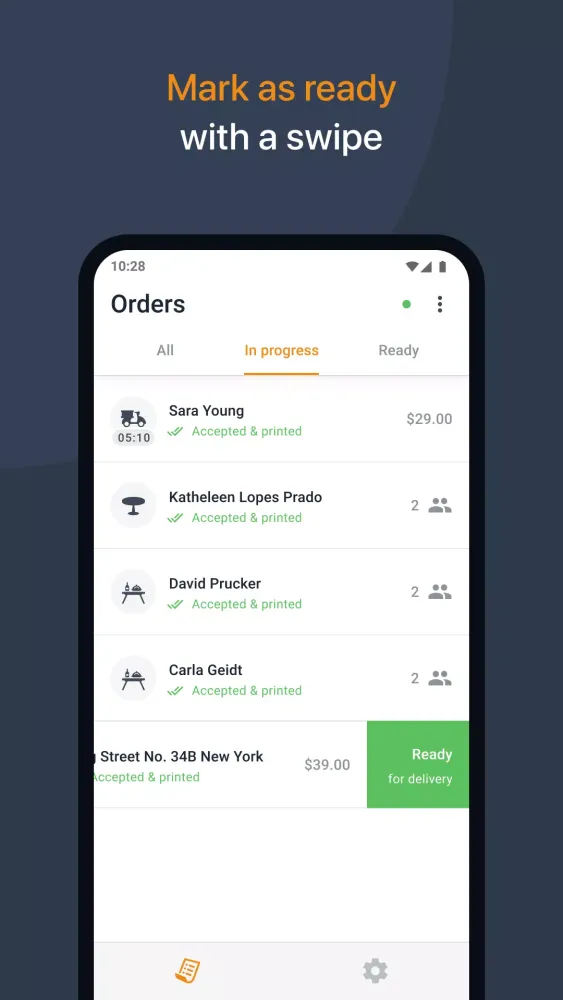 Restaurant Screenshots